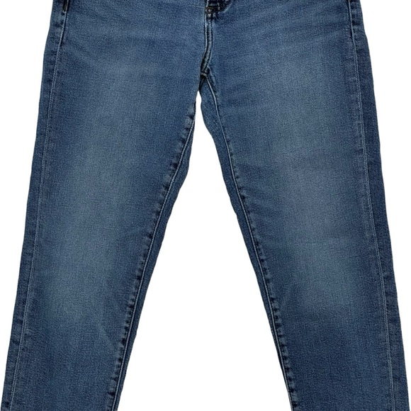Women’s Banana Republic Size 27 Blue Cotton/Polyester/Spandex HR Straight Jeans - Picture 3 of 8